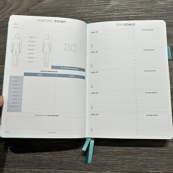 NEW Clever Fox Wellness Planner Goal Setting Journal Habit Tracker Stickers - Picture 5 of 11